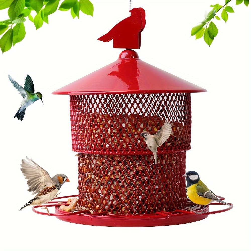 2025 New Cross-border Drop Shipping: Mother's Day Gift, Squirrel-Proof Metal Bird Feeder