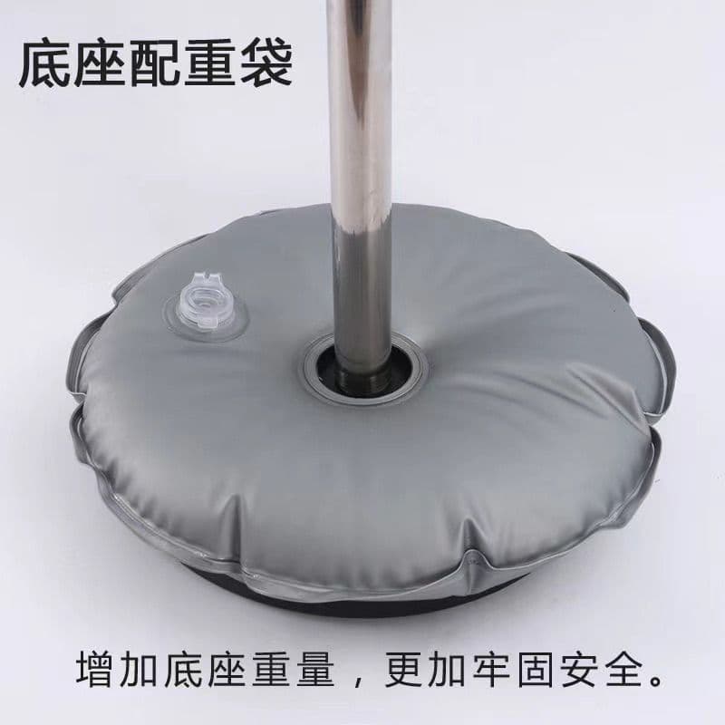 PVC weighted water bag, fillable water bag metal stand base for flag sunshade umbrella, windproof fixed stable load-bearing