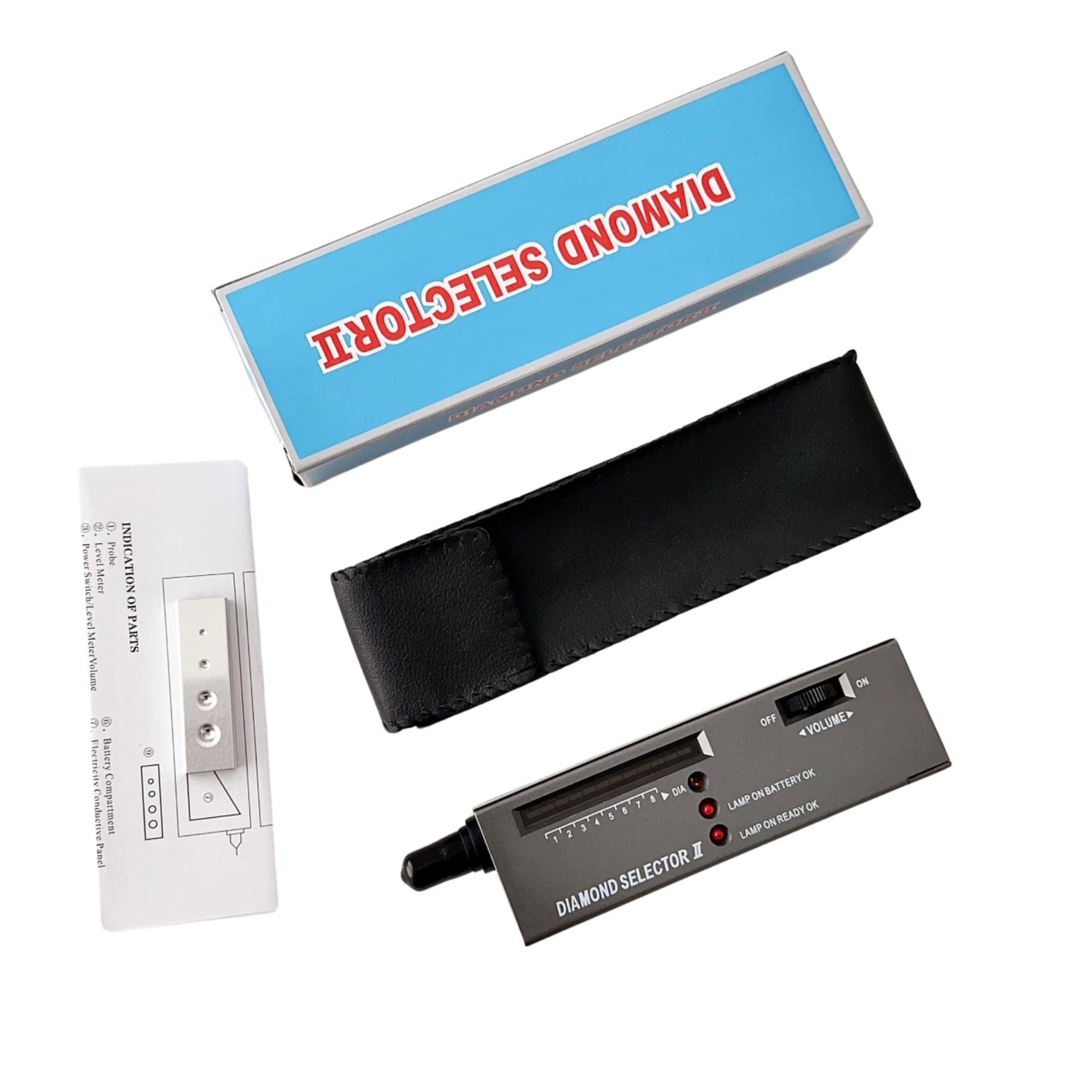 Second-generation thermal conductivity diamond tester pen, hardness identifier tool for diamonds, jade, jadeite, and crystal.
