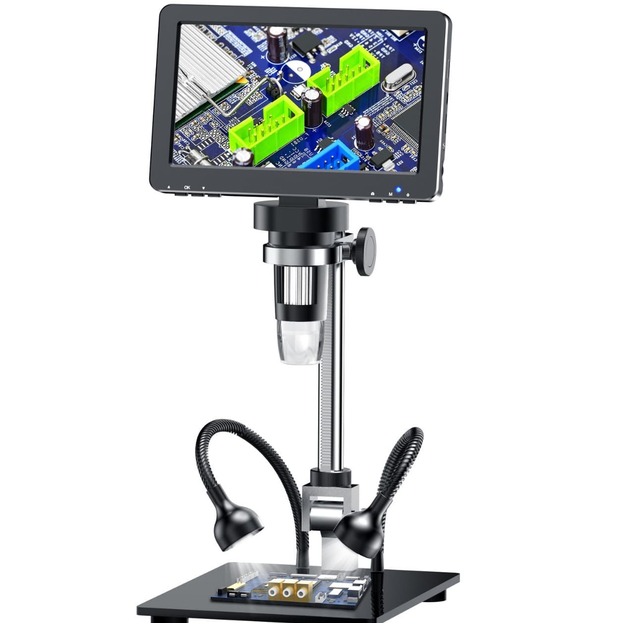 HDMI 7-inch Pro Mobile Phone Repair Digital Microscope HD Industrial Electronic Microscope Professional Coin Inspection Scope
