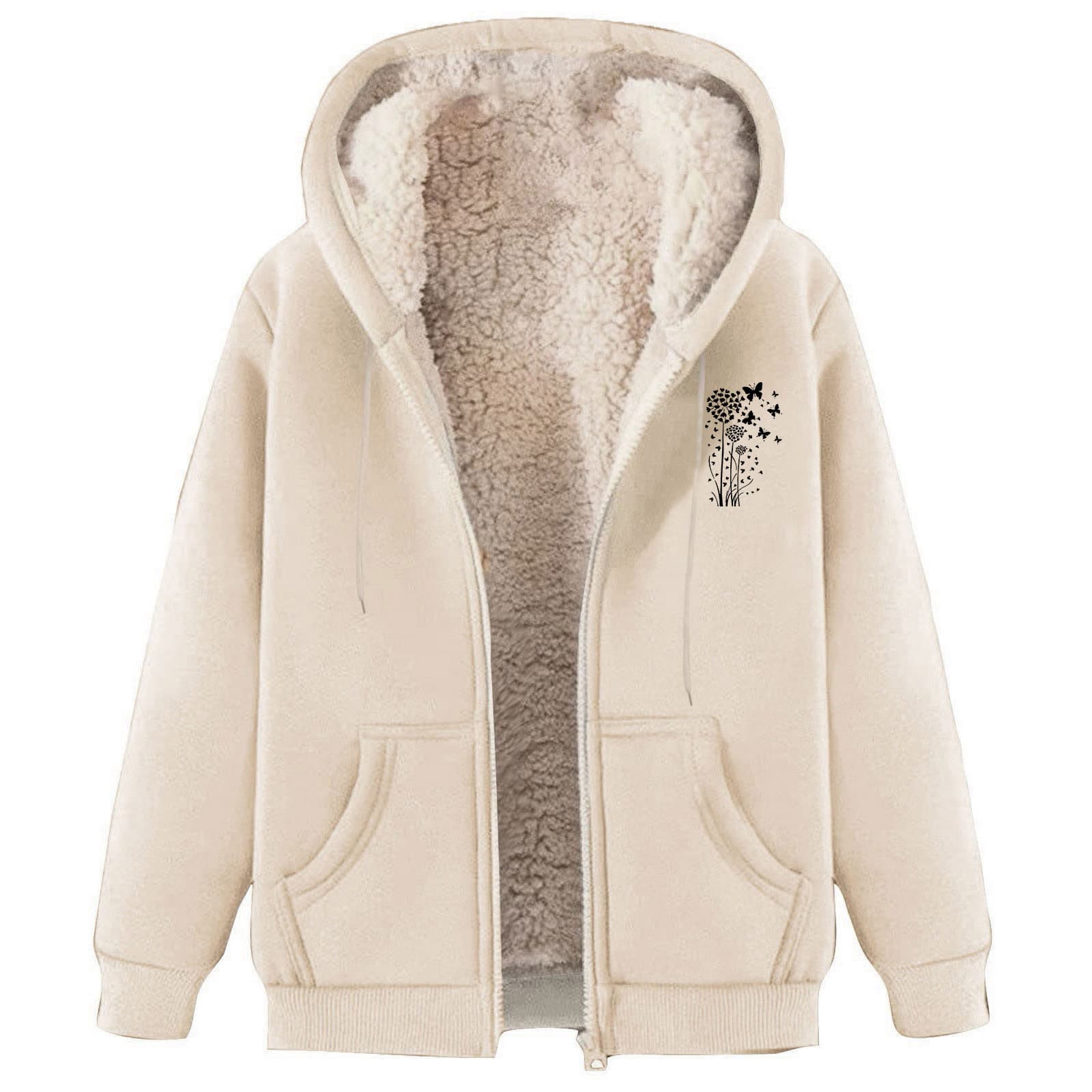 Fleece Hooded Jacket, Lined and Thickened, Loose-Fit Casual Warm Sportswear, Cardigan Hoodie for Men, Autumn and Winter