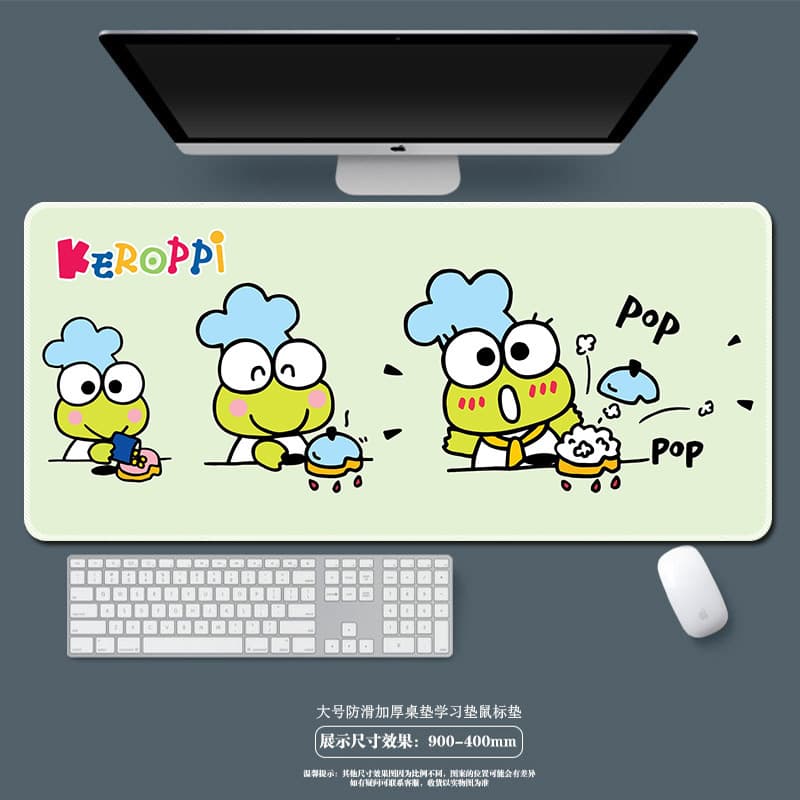 Cross-border Source Factory Big-Eyed Frog Mouse Large Mouse Pad Esports Gaming Desk Mat Keyboard Pad Cartoon Mouse Pad