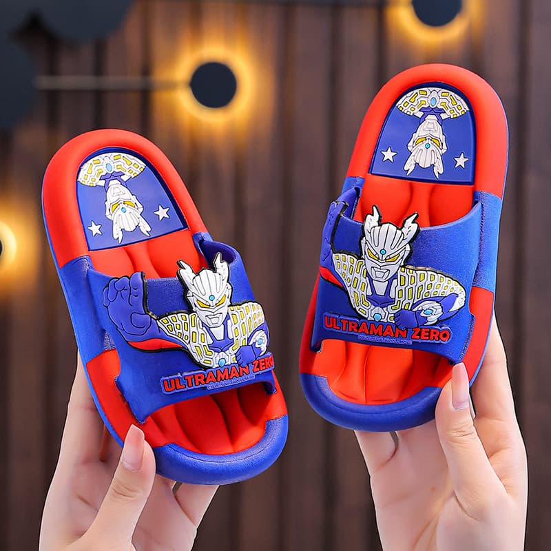 Ultraman Zero Children's Slippers Boys' Summer 2024 New Boys' Home Indoor Bathroom Anti-Slip