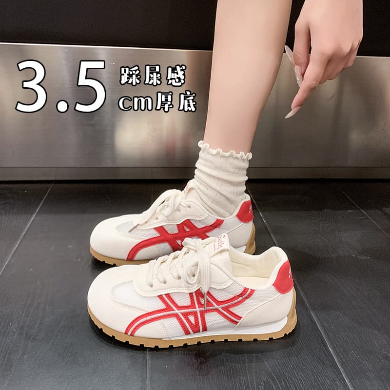 Retro Forrest Gump Shoes Women's Spring New Mesh Breathable Sawtooth Sole Casual Shoes Versatile Student Sneakers Women's Shoes Wholesale