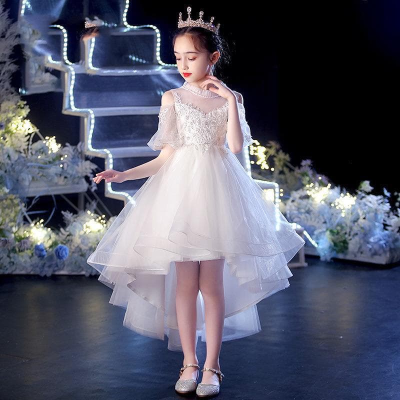 Children's Evening Dress Princess Dress Fashionable Girl Host Catwalk Performance Flower Girl Wedding Little Girl Piano Performance
