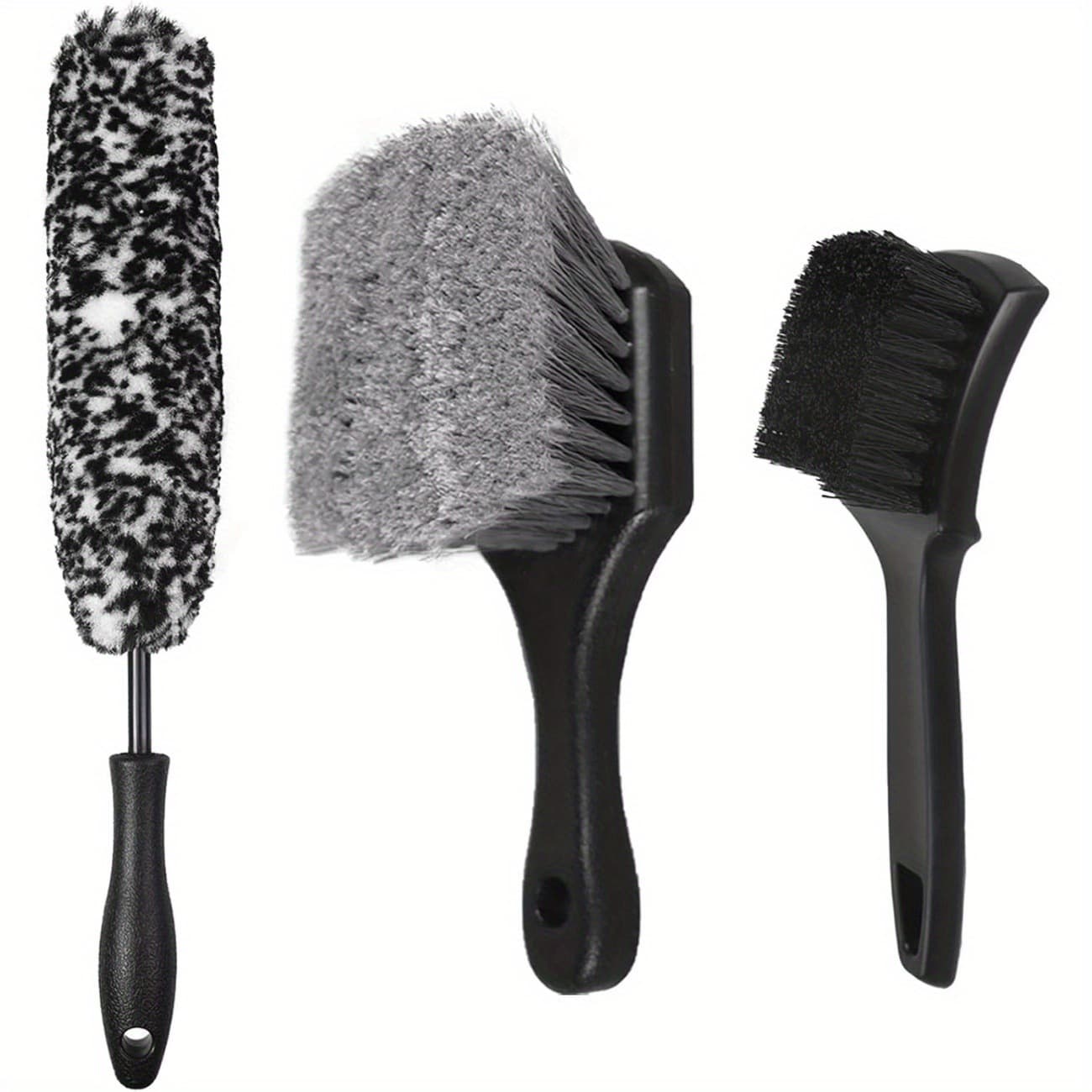 Cross-border car wash specialized cleaning supplies, car tire cleaning brush, steel rim gap brush, multi-function tool brush