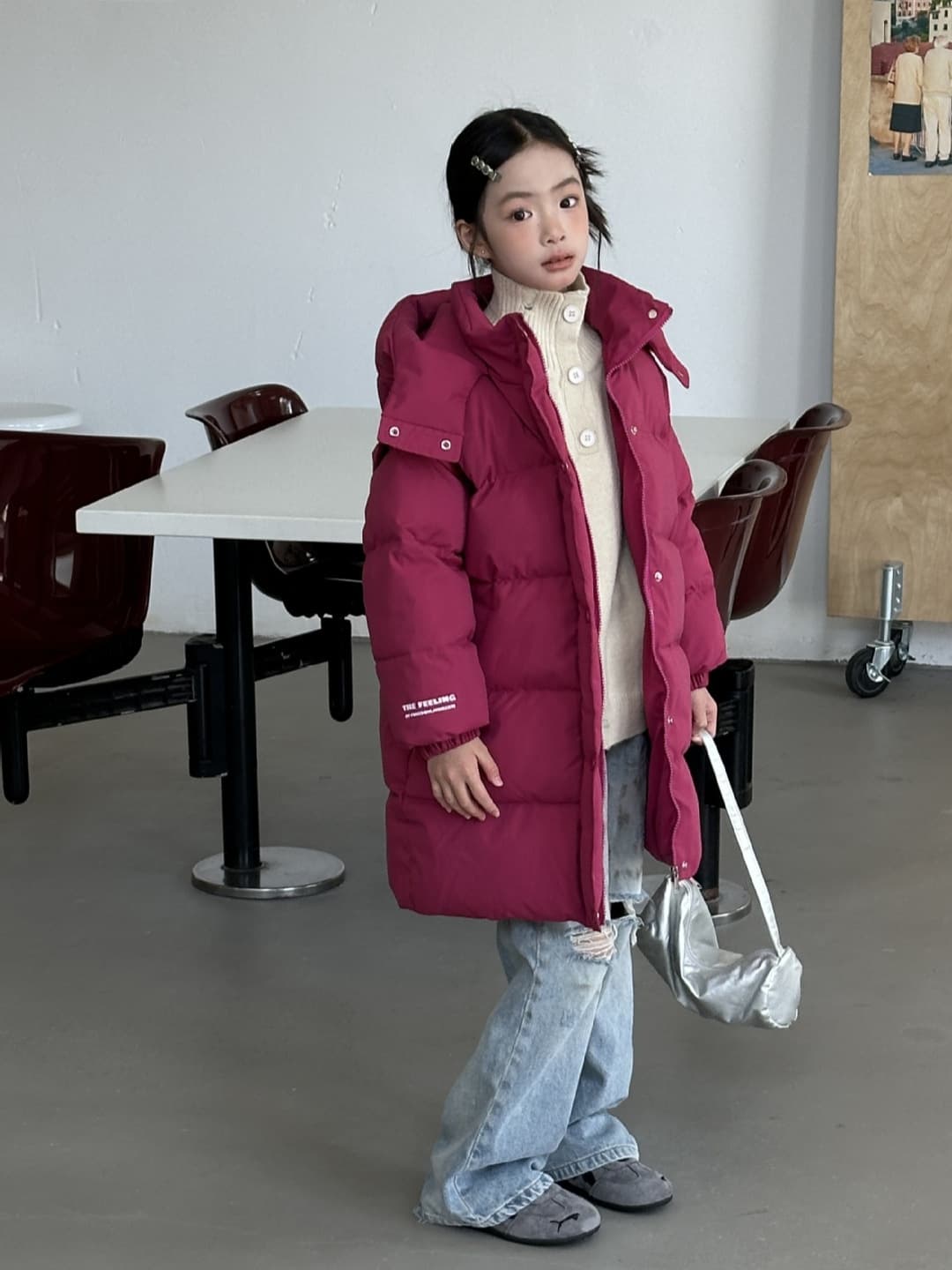 Kids Cotton Coat Thickened Mid-Length Winter Warm Jacket 2025 New Korean Style Baby Cotton Clothes