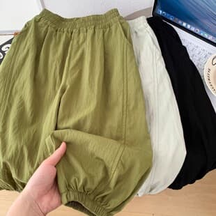 Children's Pants Summer Thin Mosquito-Proof Pants Boys and Girls Soft Toddler and Young Kids Loose Jogger Pants Mosquito-Proof Pants Boys
