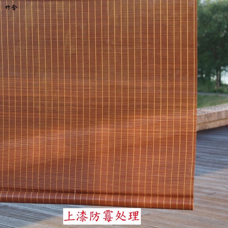 Outdoor Bamboo Blind for Home Balcony Sunshade, Hotel Guesthouse Tea House Partition Curtain, Outdoor Pavilion Bamboo Roller Blind