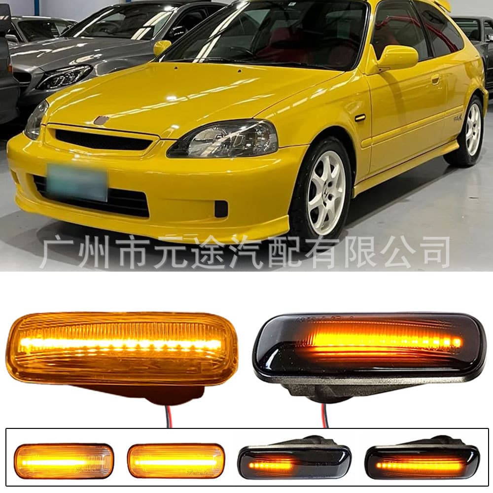 Suitable for Honda Civic Ek 2/3/4D Crv Side Fender Dynamic Flash Turn Signal Side Light