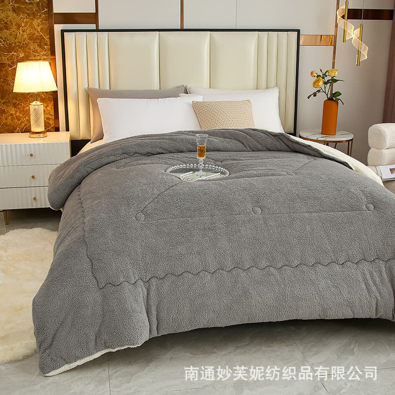 2025 New Extra Thick Warmth Skin-Friendly Comfortable Lamb Fleece Soybean Quilt Inner Filling