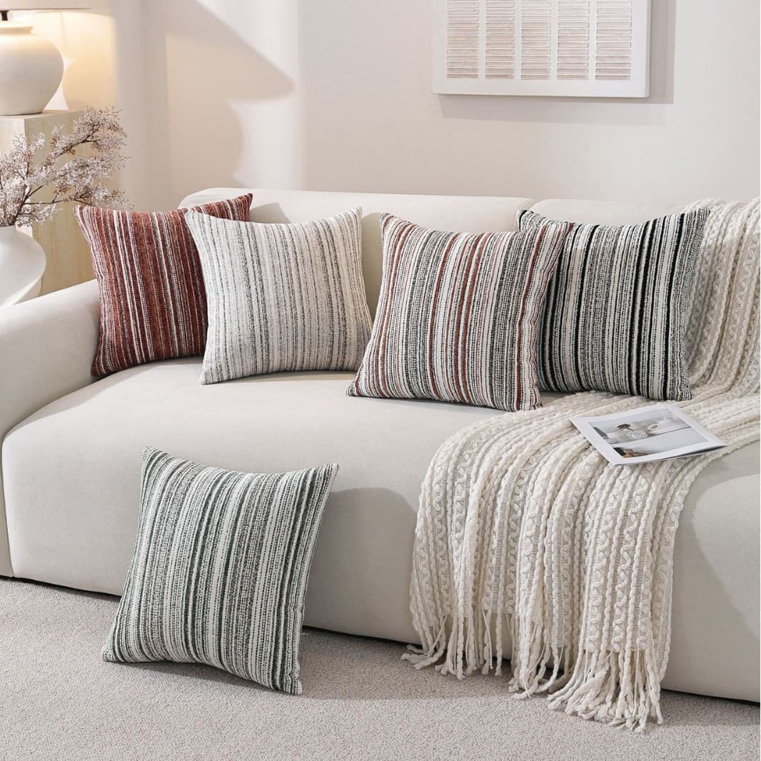 Wabi-sabi Style Living Room Sofa Throw Pillow Lumbar Support Cushion Sample Room Back Pillow Nordic Homestay Soft Decoration Back Cushion