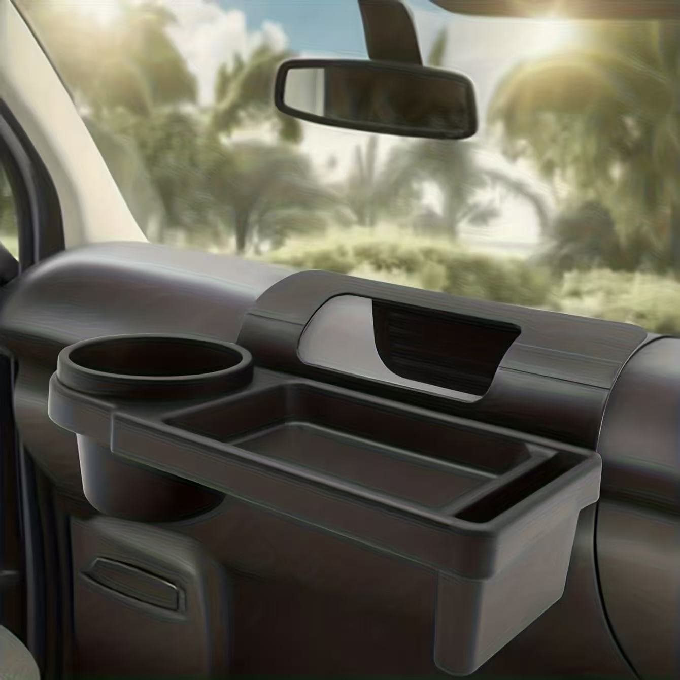 New Car Cup Holder Multifunctional Storage Box, Door Side Hanging Organizer, Phone Holder, Water Cup Rack