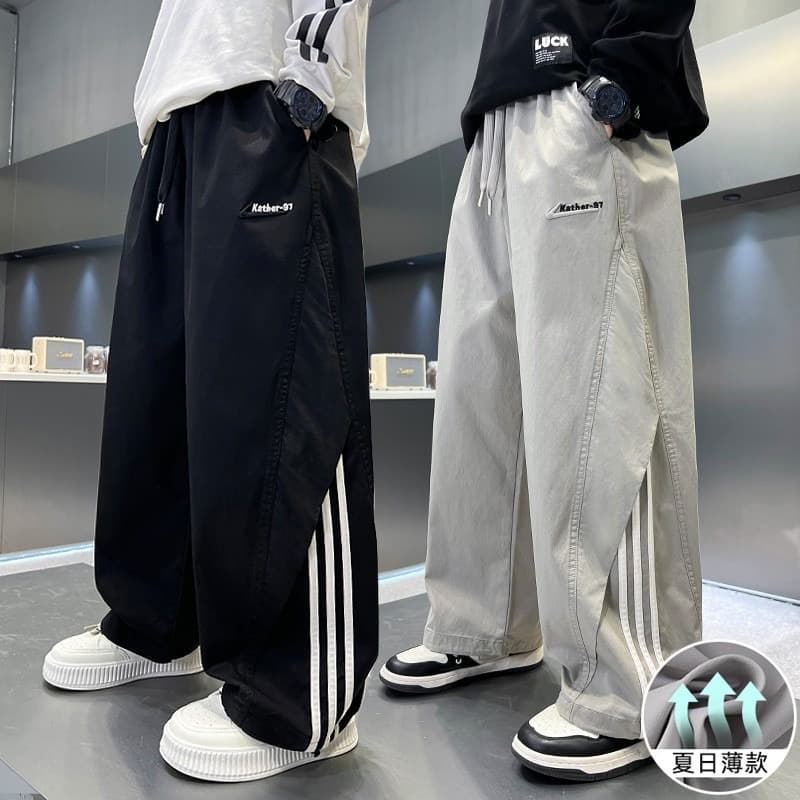 Boys' Pants Summer Thin Straight-Leg Casual Pants 2026 Older Boys' Long Pants Korean Style Kids Spring Loose Trendy
