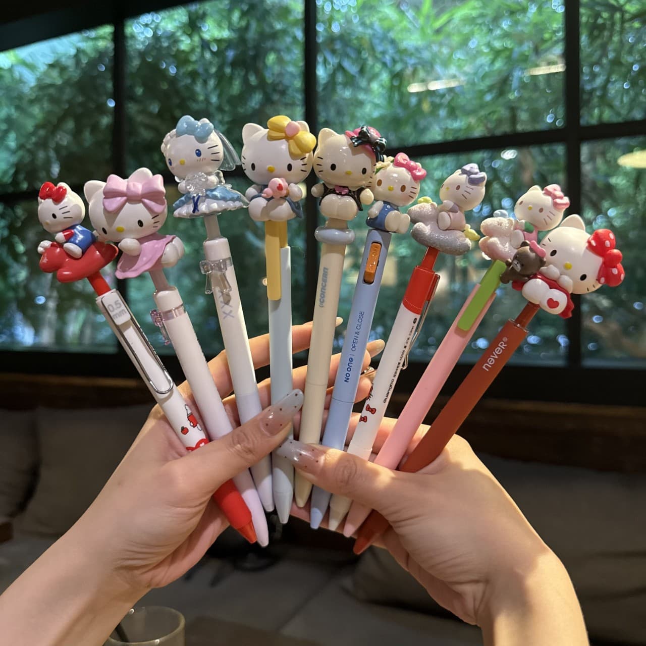 HelloKitty Cute Peel Pen Cute Peel Gel Pen Sanrio's best-looking DIY gift gel pen