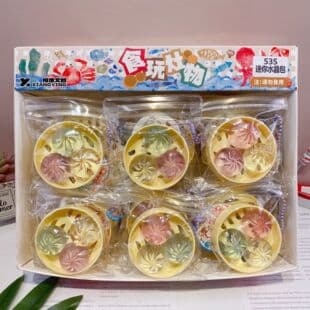Creative Steamer Mini Crystal Xiao Long Bao Pendant High Appearance Cute Simulated Food Toy Squeeze Stress Relief Toy for Children