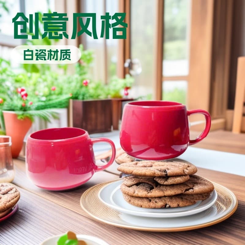 Creative Style Ceramic Mug for Opening Event Souvenir, Colorful Coffee Cup, Advertising Gift