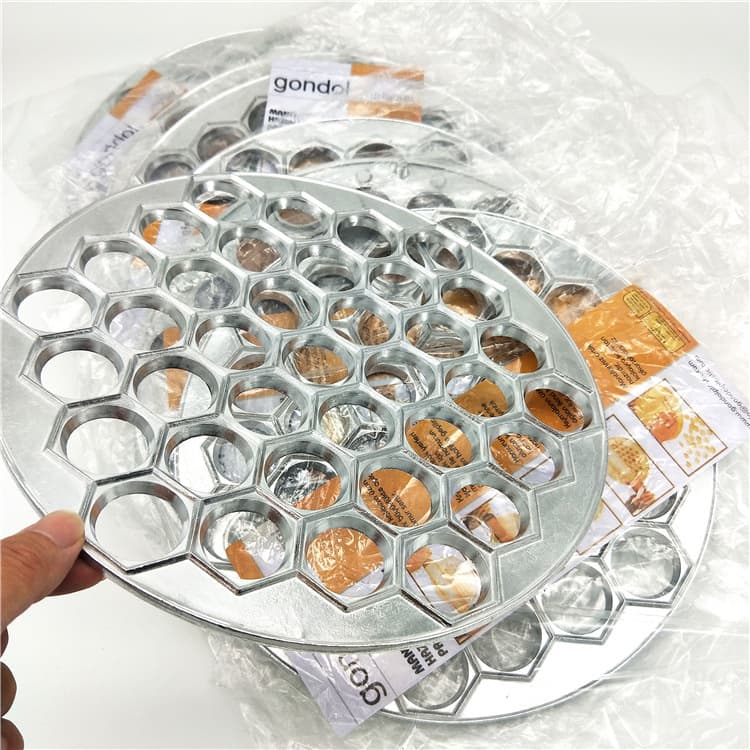 Cross-Border Dumpling Maker 37-Hole Dumpling Mold Aluminum Alloy Dumpling Tool Lazy Dumpling Maker Factory Direct