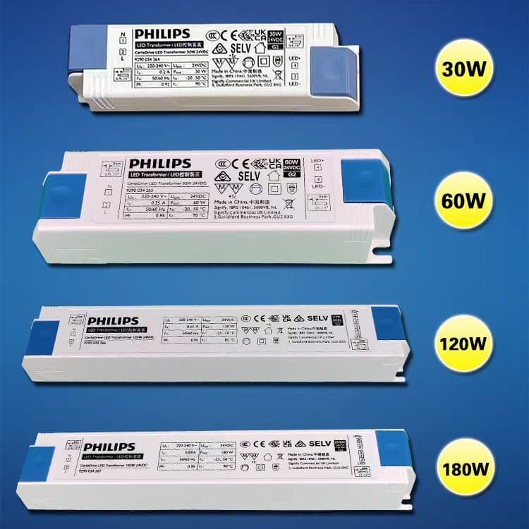 Philips 24V Low Voltage Power Supply LED Driver Strip Transformer 30W/60W/120W/180W/250W Ballast
