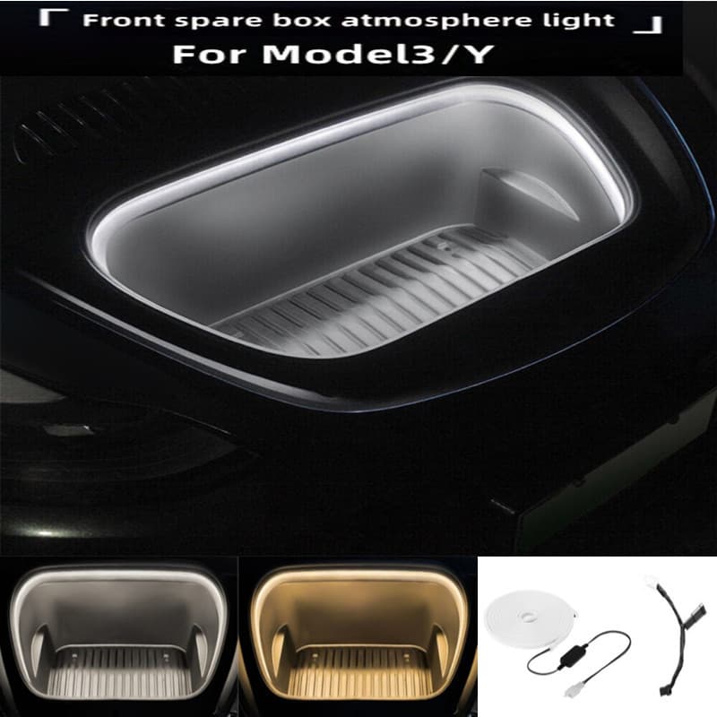 Factory Direct Supply, Suitable for Tesla Model 3 Y Front and Rear Trunk Lighting, Decorative Ambient Lights, Special Damage-Free Installation