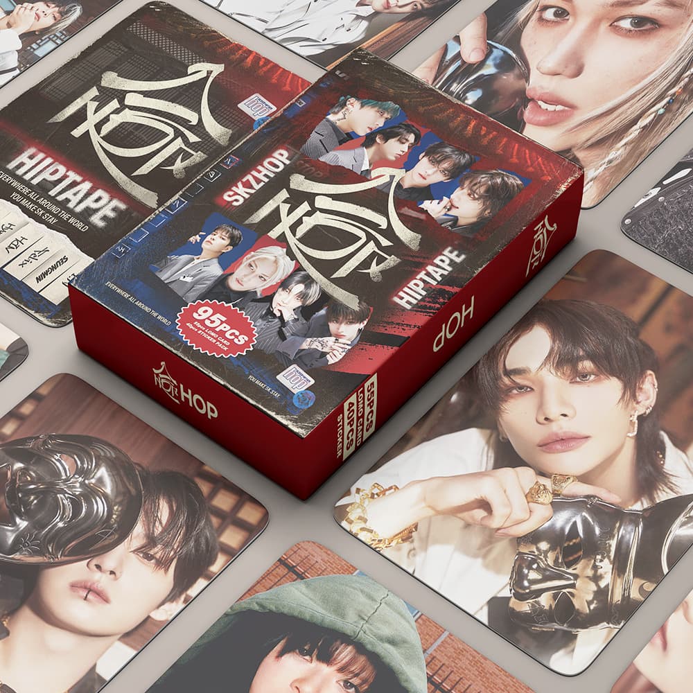 In Stock: 95 Sk Photocard Set, Hop Album Photo Cards, 40 Mini Stickers, Kpop Fan Merchandise 55