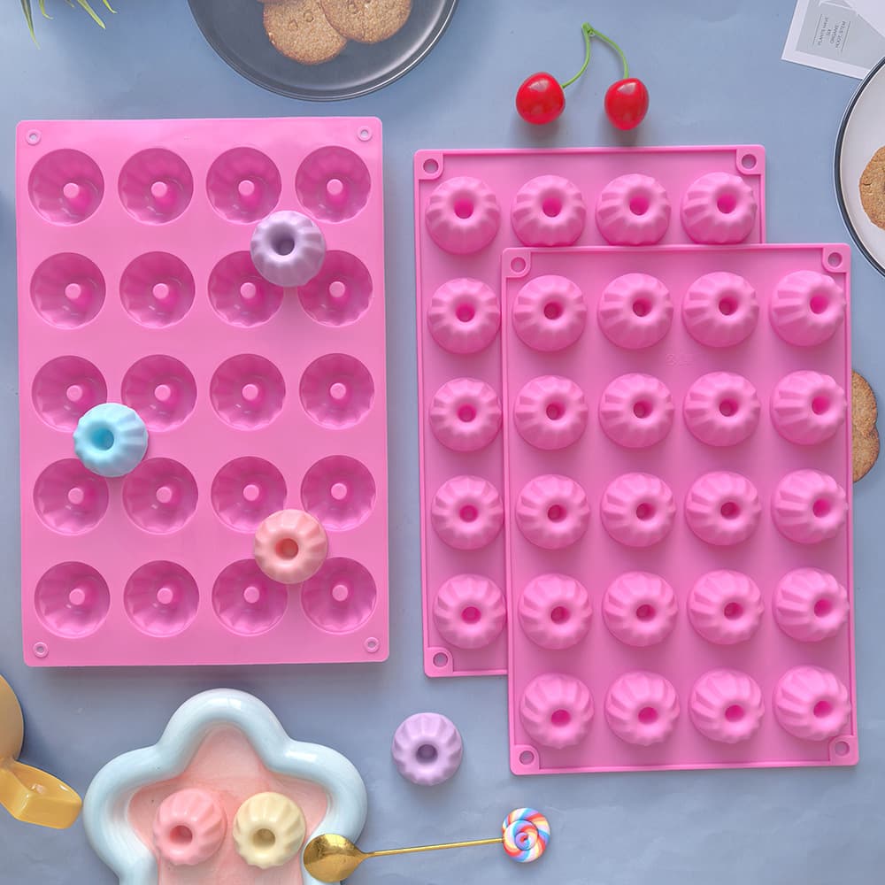 20-Cavity Savarin Silicone Mold for Aroma Candles, Ice Cream, Chocolate, Jelly, Baking Silicone Mold 532