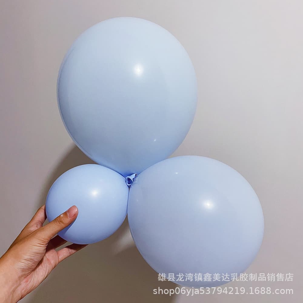 5 inches 10 inches 12 inches 18 inches 36 inches macaron blue balloon light blue light blue baby blue latex balloon set