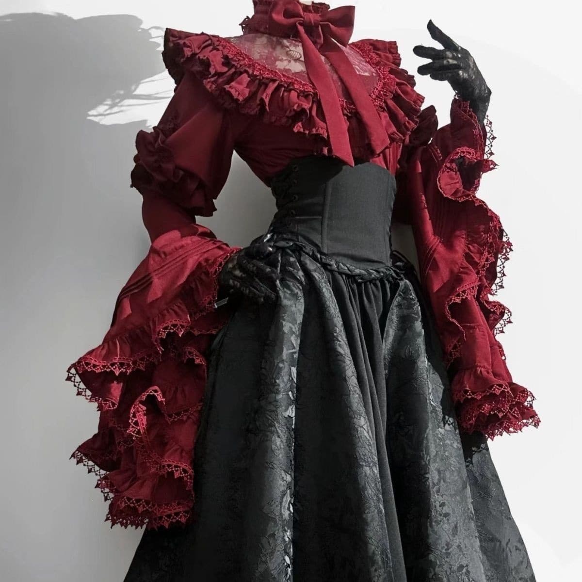 Bafalang Lady Gothic Lolita Skirt Long Skirt Blouse Princess Sleeve Elegant
