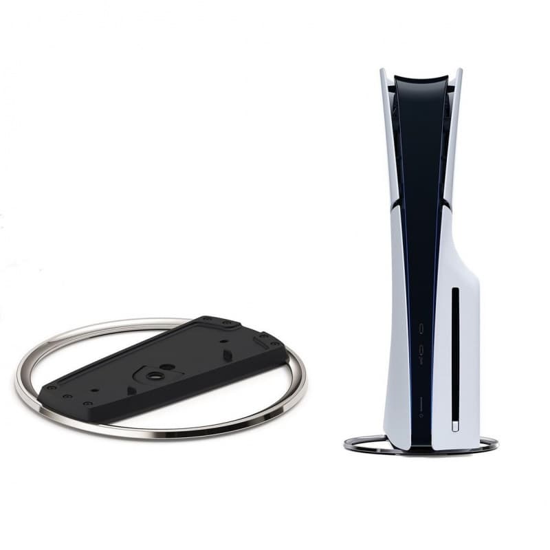 Vertical Metal Stand for PS5 Pro Console, PS5 Series Vertical Stand with Cooling Base
