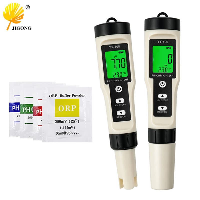 YY-400 Backlit Hydrogen-Rich Water Testing Pen 4-in-1 Water Quality Tester Hydrogen Ion Content Analyzer