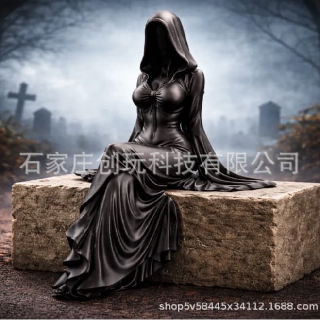 New Cross-Border Product Goddess of Death Statue 3D Printed Death Goddess Sculpture Desktop Figurine