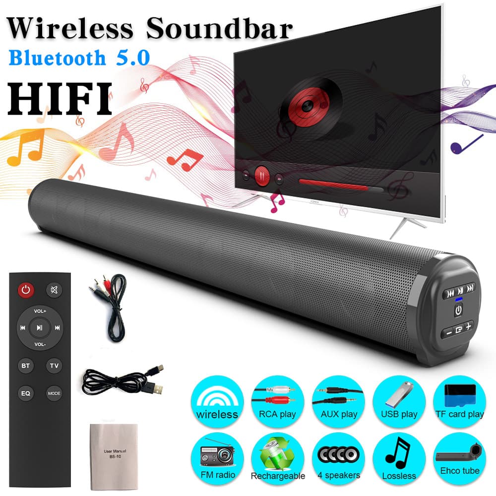 Bs-10 Sound Dominator Desktop Speaker Home TV Wireless Bluetooth Outdoor Soundbox Household Appliance Bluetooth Loudspeaker