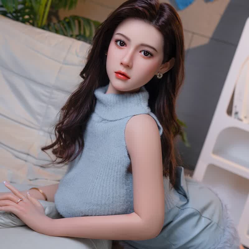 Full body solid silicone non-inflatable doll that can be inserted into male adult sex products, simulated human version of sexy female doll