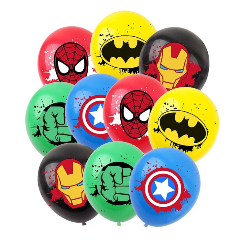 Super League of Legends Latex Balloon Batman Spider-Man Latex Balloon Hero Theme Party Decoration Balloon