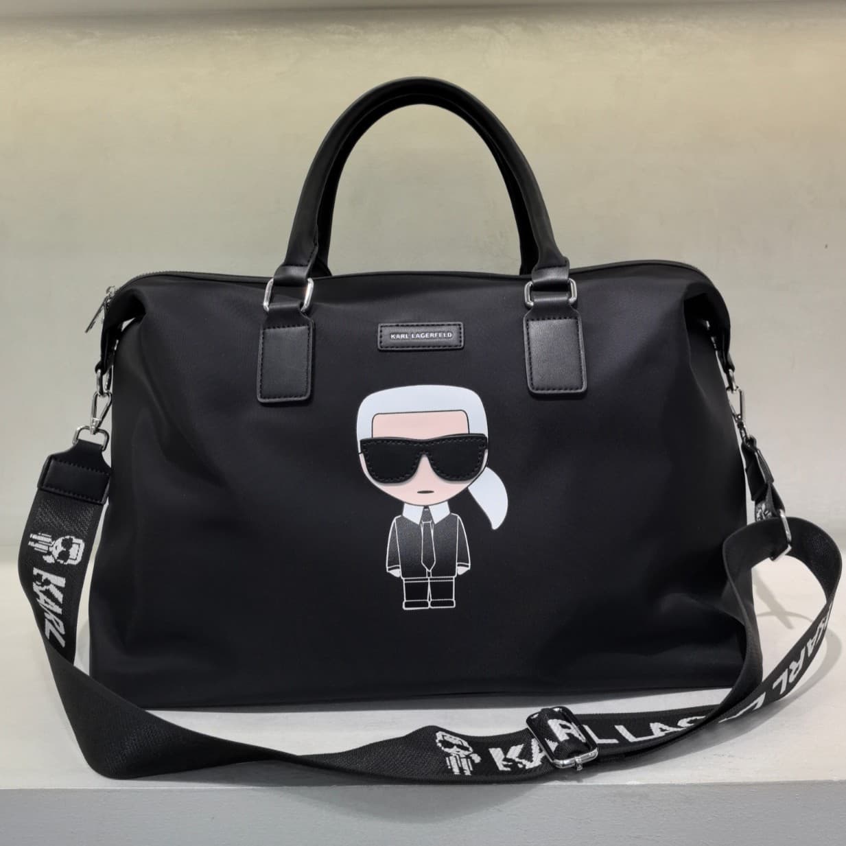 Cross-border Trade 2025 KARL Travel Bag Printed Waterproof Nylon New Large Capacity Unisex Bag Karl Lagerfeld Bag