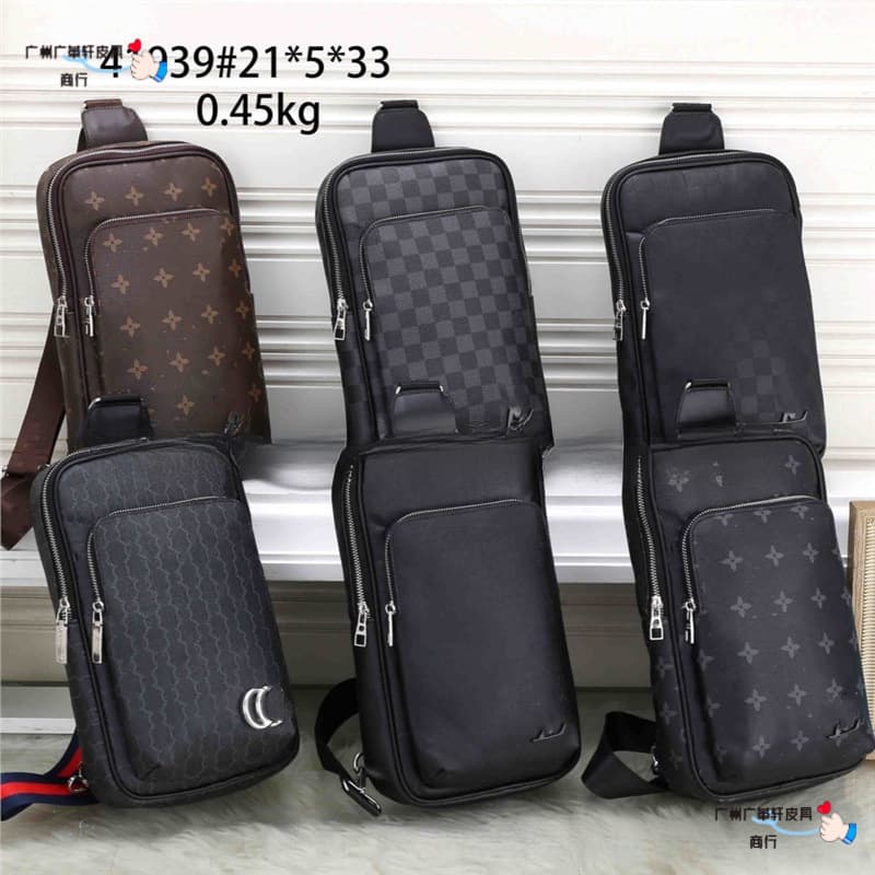 2025 New Men's Chest Bag Shoulder Bag, Versatile Business Casual Men's Bag, Phone Backpack, Large Capacity Men's Bag
