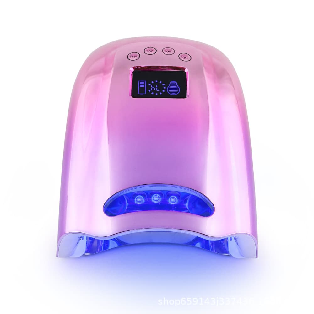Cross-border direct supply high-power nail lamp for nail salons, quick-drying gel polish curing lamp, printable logo