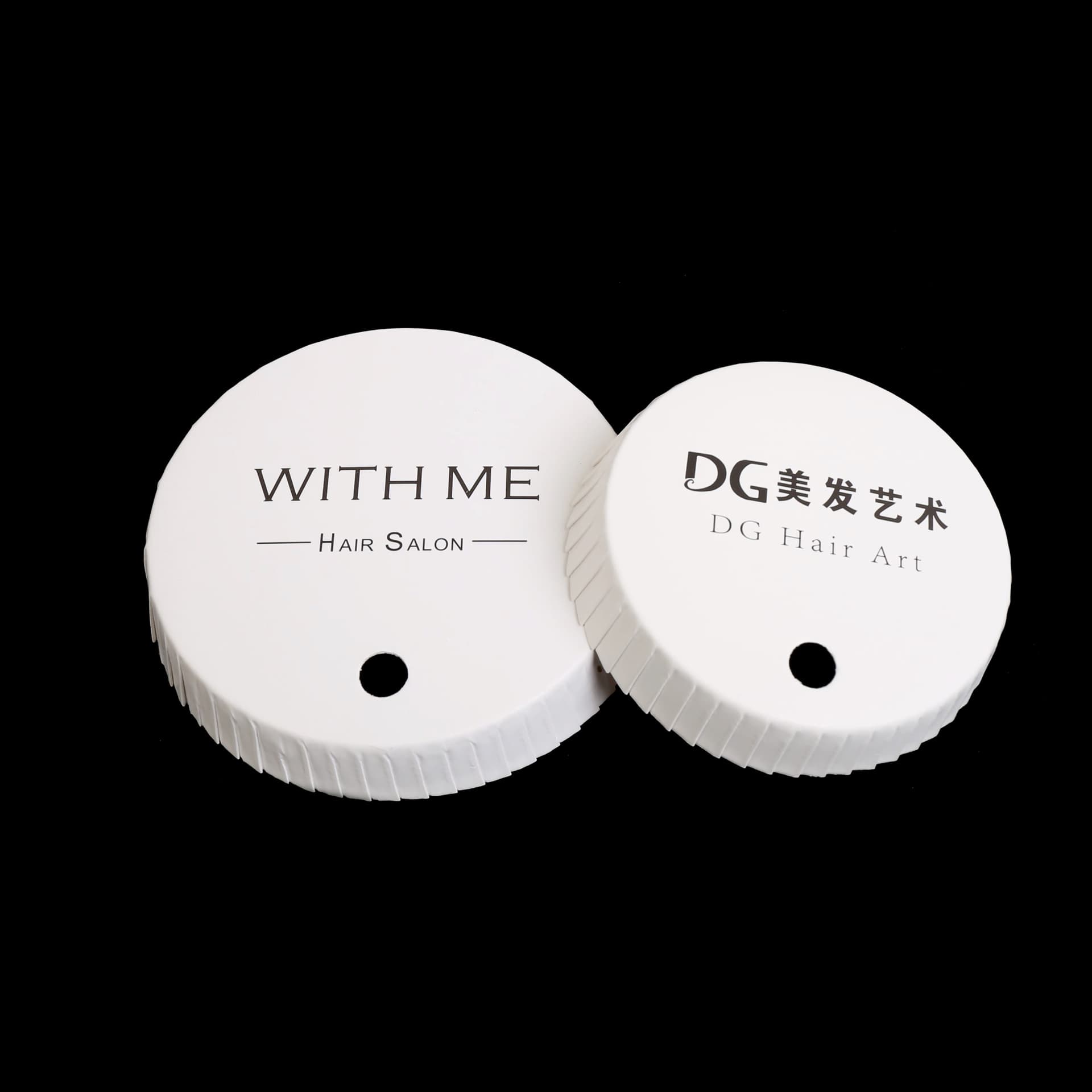 Disposable paper cup lids for hotels, guesthouses, barbershops, and conference rooms (with printed logo).