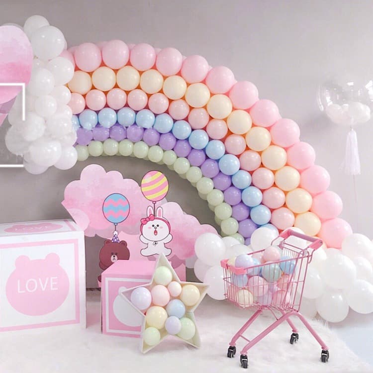 Boloon Macaron Balloons for Wedding Decoration, Thickened Candy-Colored Latex Balloons for Birthday Party