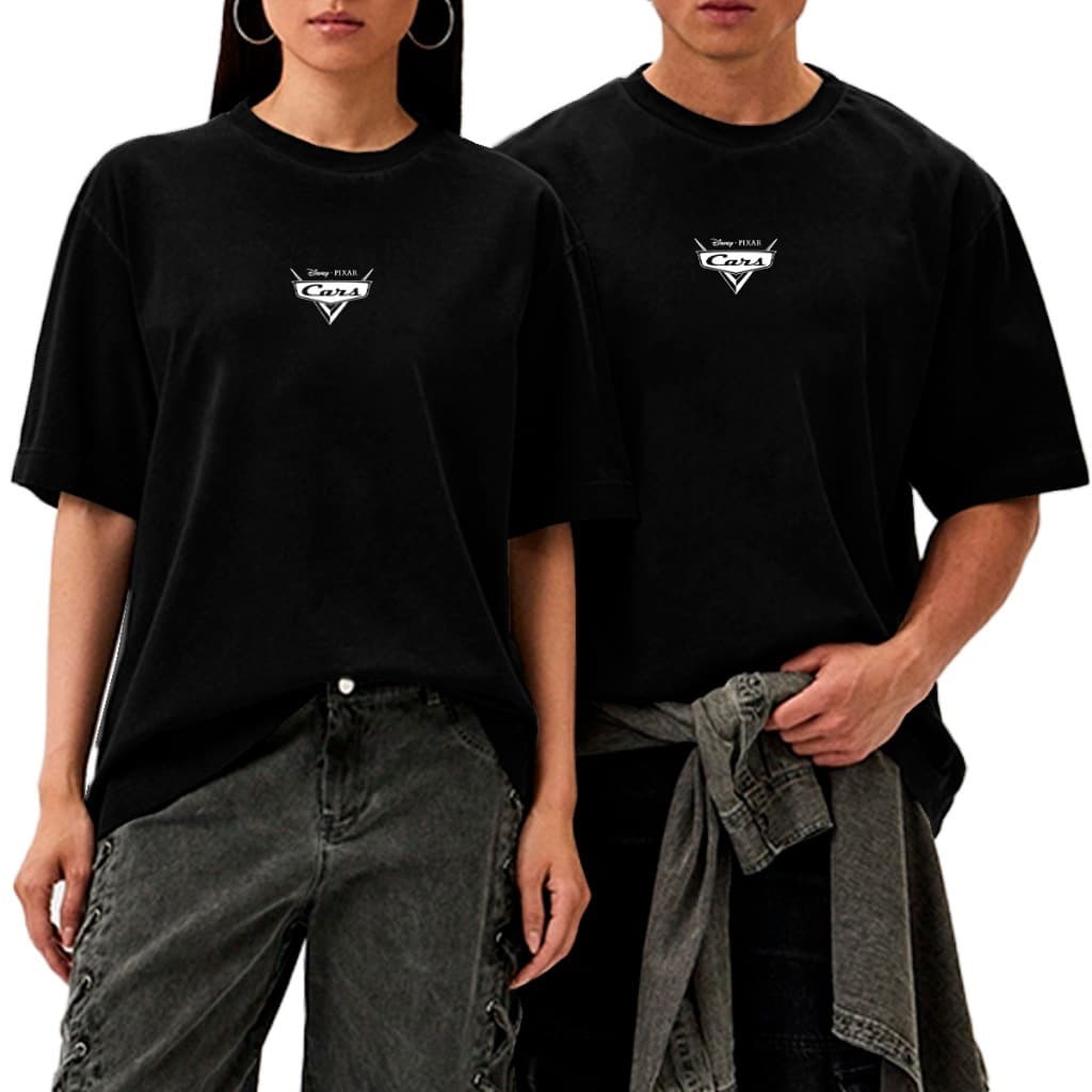 Lightning Couple Kit McQueen and Sally Carrera Cotton T-Streetwear Style T-Shirt