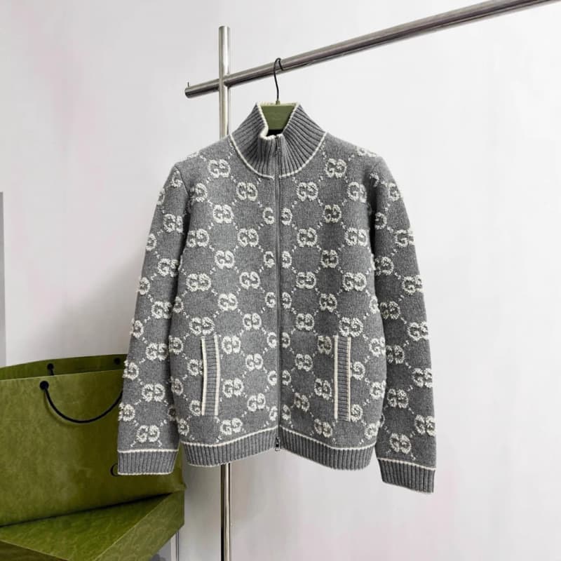 Cross-border Top Edition 2025 New Autumn/Winter Knitted Long-Sleeve Cardigan Full-Print 3D Letter Coat Women's Nanyou
