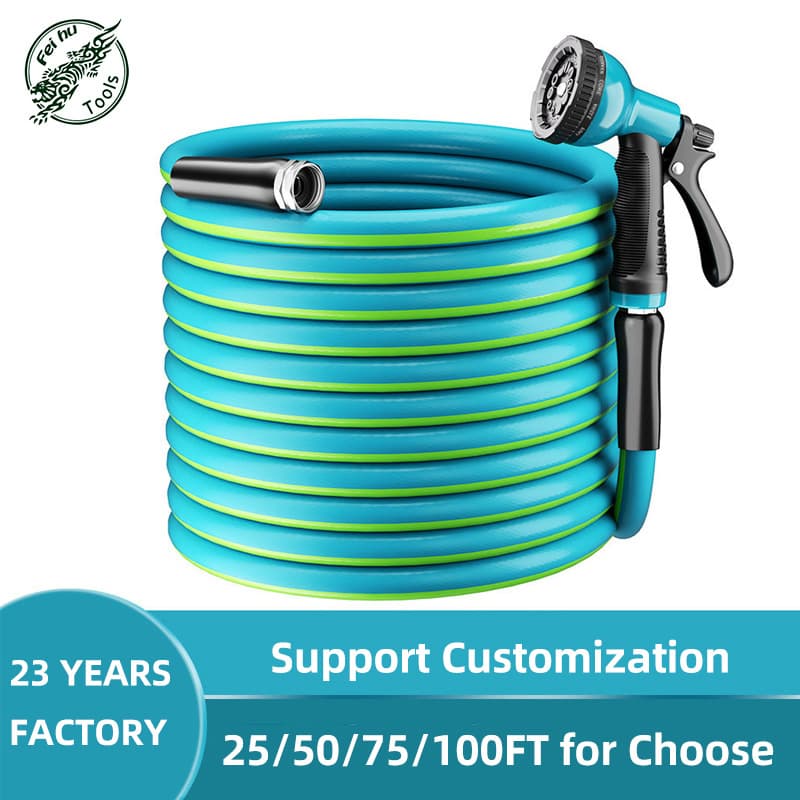 Custom 3-Layer PVC Spiral Garden Water Hose with Burst Pressure Rating