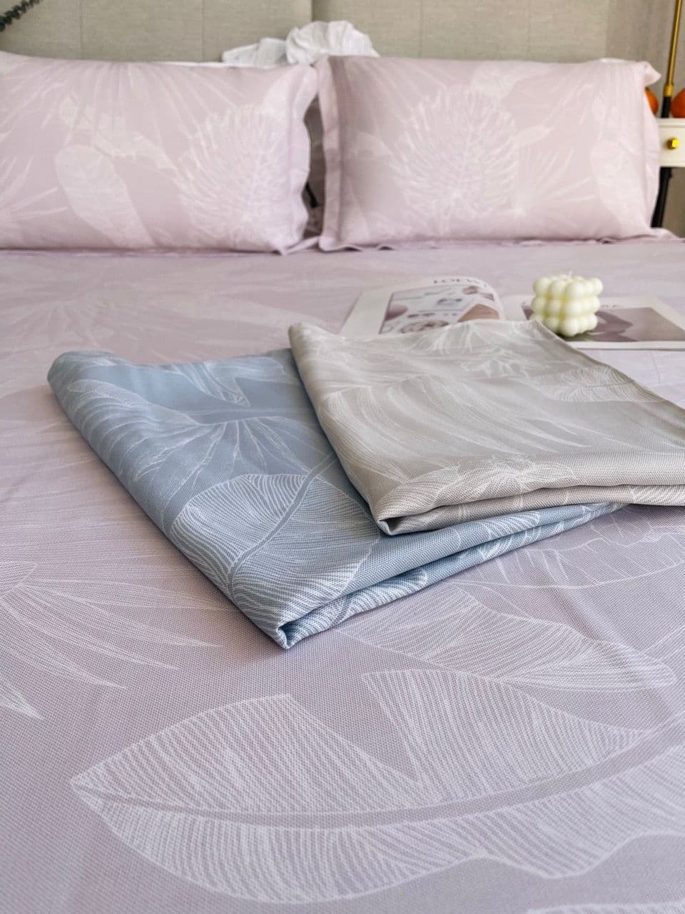 Summer Heavyweight Bamboo Fiber Sheet Antibacterial Anti-Mite Extra Thick Double Cold Feel Foldable Machine Wash Cool Double Bed Sheet