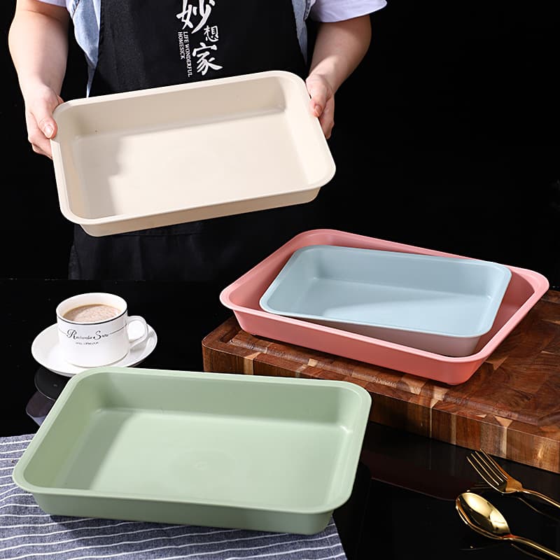 Rectangular Deep Storage Tray Plastic Tray for Tea Cups, Afternoon Tea, Water, Coffee, Teapot, Tea Set, Fruit Plate