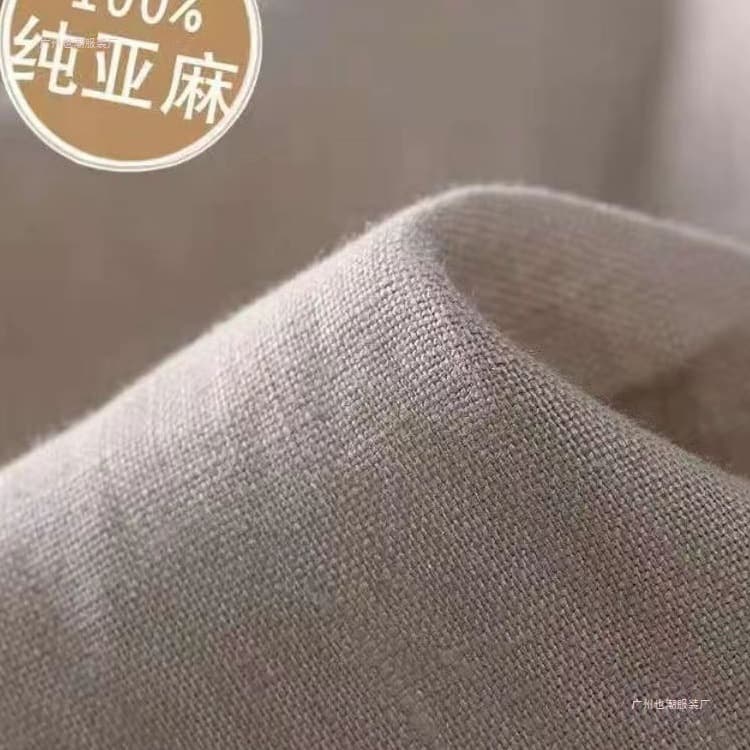 100% Pure Linen Summer Men's Casual Loose Straight Leg 9/10 Length Pants, Trendy Thin Fabric