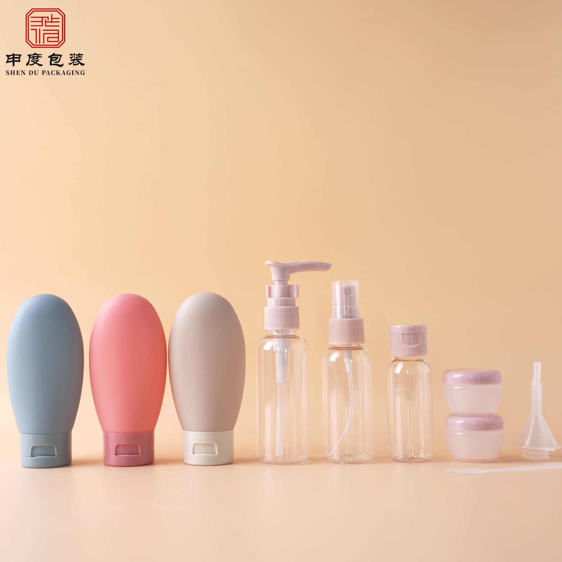 Travel Refillable Bottles 11-Piece Set Multi-Color Cosmetic Lotion Spray Toner Shampoo Body Wash Cream Jar