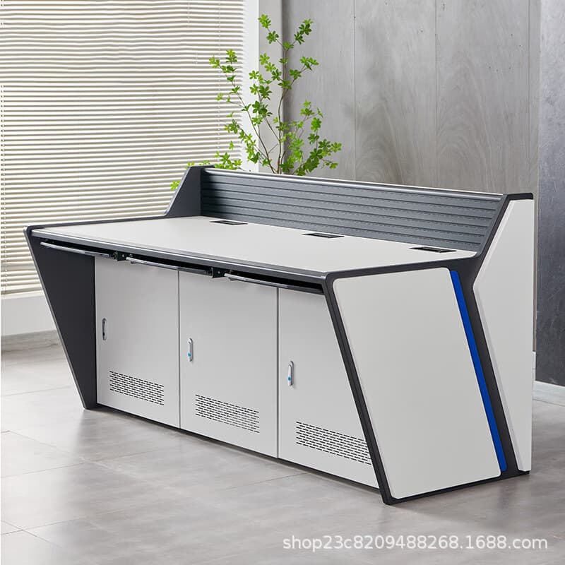 Centralized Control Paint-Coated Command Console Multimedia Computer Conference Table Dispatching Station Command Center Monitoring Station Control Console