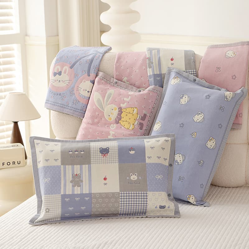Wholesale Cartoon Kids Pillowcase Student Kindergarten Soft Comfortable Pillow Cover 35*55 Breathable All-Season Pillowcase