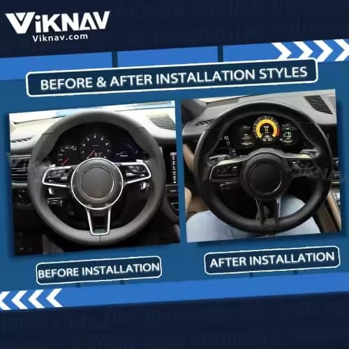 Digital Instrument Cluster Speedometer Car Dashboard LED Screen for Porsche Macan Linux System