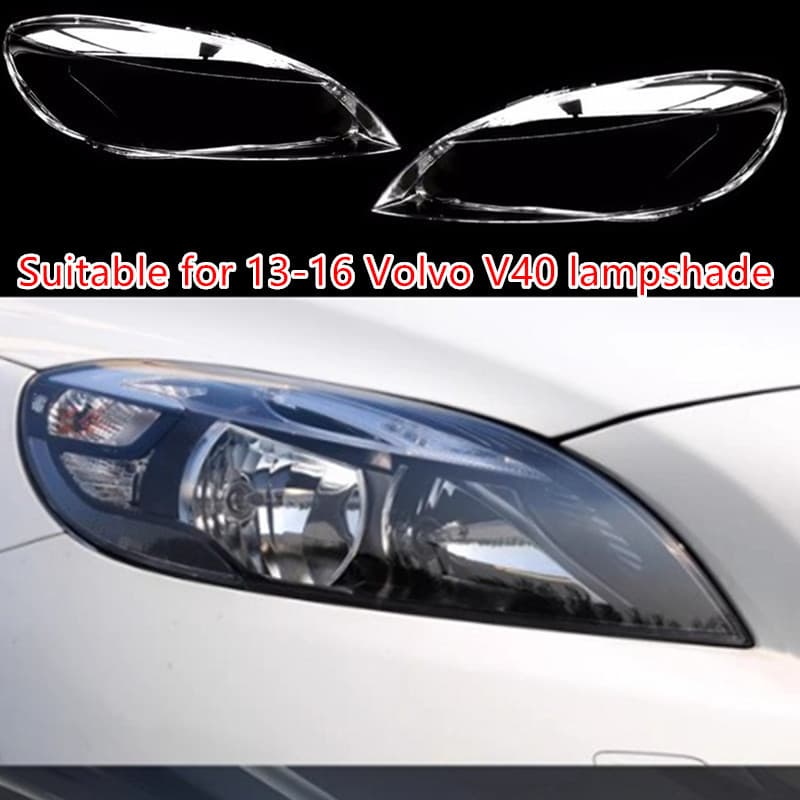 Headlight Lens Cover for Volvo V40 2013-2016, High-Transparency PC Plastic